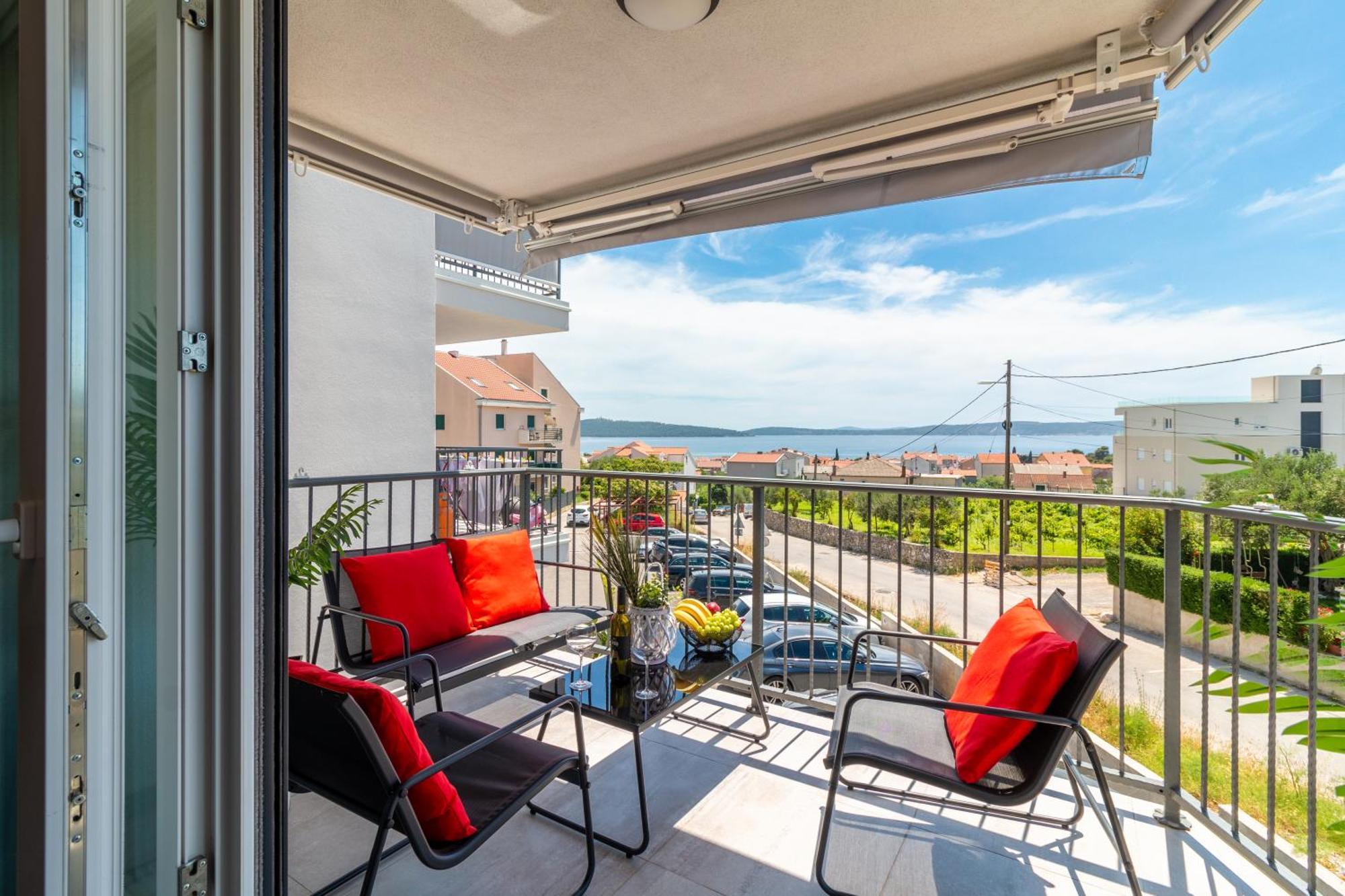 Great Sea View Apartment Kaštela Zewnętrze zdjęcie